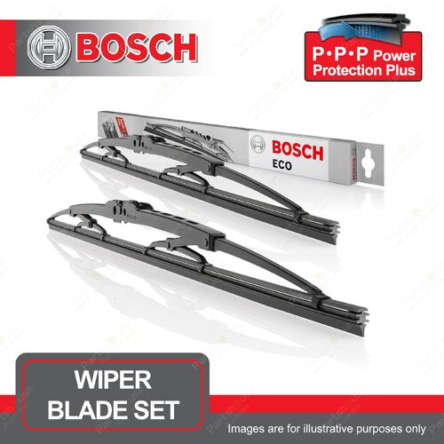 Bosch Front Pair ECO Wiper Blades for Toyota Corolla E15 E18 09/2007-07/2018