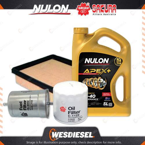 Oil Air Fuel Filter 5L APX5W40 Oil Service Kit for Audi A6 C5 2.8 V6 2.8L 97-01